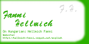 fanni hellmich business card